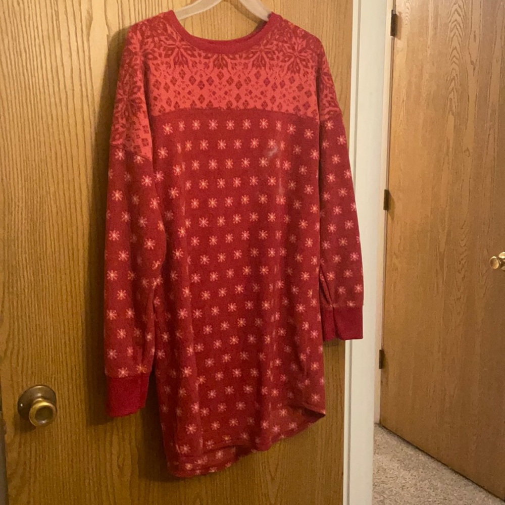 fuzzy christmas nightgown
